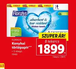 Lidl Floralys konyhai törlőpapír ajánlat