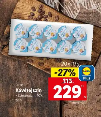 Lidl Pilox Kávétejszín ajánlat