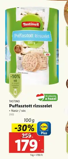 Lidl Tastind Puffasztott rizsszelet ajánlat