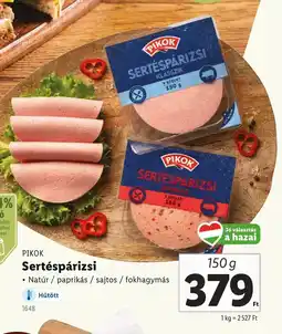 Lidl Pikok Sertés párizsi ajánlat