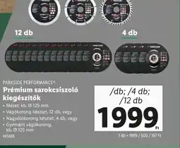 Lidl PARKSIDE PERFORMANCE® Prémium sarokcsiszoló kiegészítők ajánlat