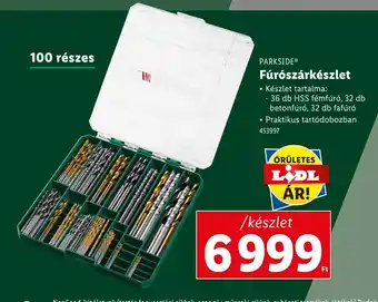 Lidl PARKSIDE® Fúrószárkészlet ajánlat