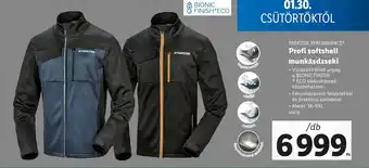 Lidl PARKSIDE PERFORMANCE® Profi softshell ajánlat