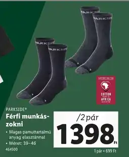 Lidl PARKSIDE® Férfi munkás- zokni ajánlat