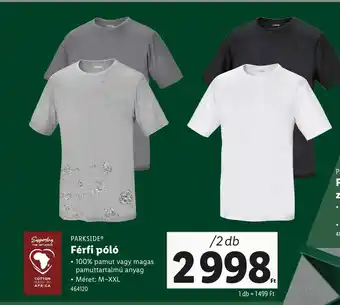 Lidl PARKSIDE® Férfi póló ajánlat