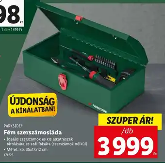 Lidl PARKSIDE® Fém szerszámosláda ajánlat