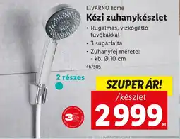 Lidl LIVARNO home Kézi zuhanykészlet ajánlat