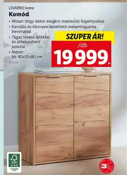 Lidl LIVARNO home Komód ajánlat