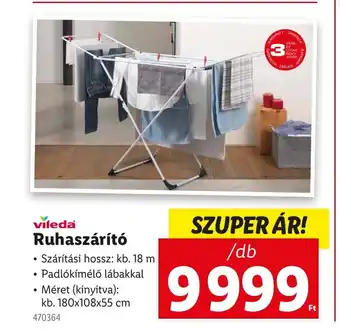 Lidl Vileda Ruhaszárító ajánlat