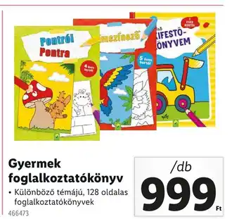 Lidl Gyermek foglalkoztatókönyv ajánlat