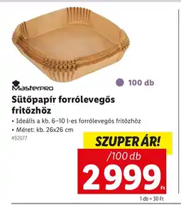 Lidl MasterPRO Sütőpapír forrólevegős fritőzhöz ajánlat