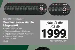 Lidl Parkside Performance Prémium sarokcsiszol kiegészítők ajánlat