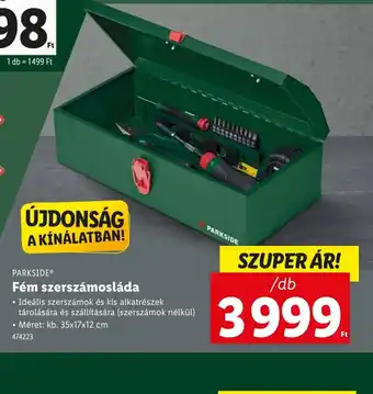 Lidl Parkside Fém szerszámosláda ajánlat