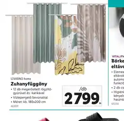 Lidl Livarno home Zuhanyfüggöny ajánlat