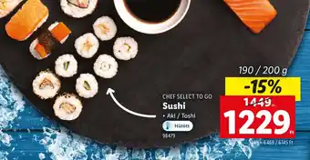 Lidl Chef Select To Go Sushi ajánlat