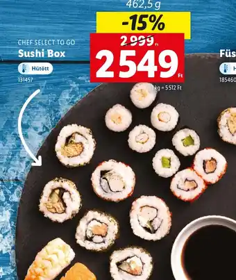 Lidl Chef Select To Go Sushi Box ajánlat