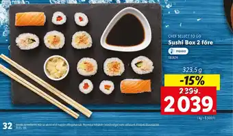 Lidl Chef Select To Go Sushi Box 2 főre ajánlat