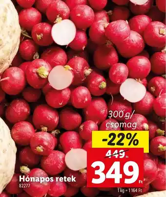 Lidl Hnapos retek ajánlat