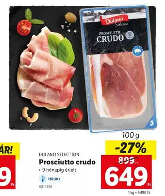 Lidl Dulano Selection Prosciutto Crudo ajánlat