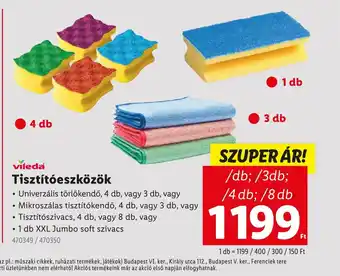 Lidl Vileda Tisztíteszközök ajánlat