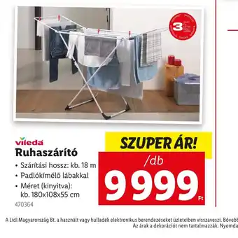 Lidl Vileda Ruhaszárít ajánlat