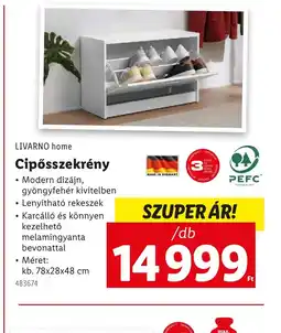 Lidl Livarno home Cipősszekrény ajánlat