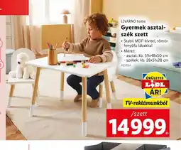 Lidl LIVARNO home Gyerek asztal-szék szett ajánlat