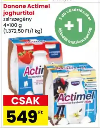 Spar Danone Actimel joghurtital ajánlat