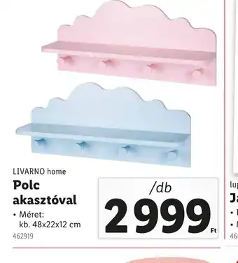 Lidl LIVARNO home Polc akasztval ajánlat