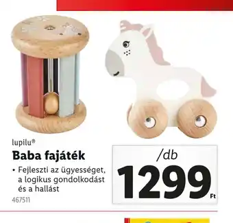 Lidl Lupilu Baba fajáték ajánlat