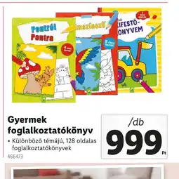 Lidl Gyermek foglalkoztatkönyv ajánlat