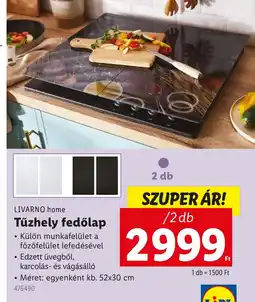 Lidl Livarno Home Tűzhely Fedőlap ajánlat