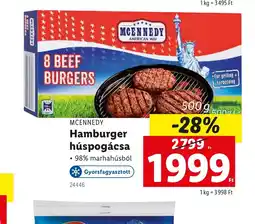 Lidl McEnnedy Hamburger Húspogácsa ajánlat