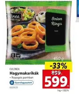 Lidl Culinea Hagymakarikák ajánlat