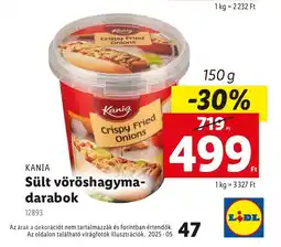 Lidl Kania Sült Vöröshagyma-darabok ajánlat