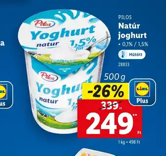 Lidl Pilos Natur joghurt ajánlat