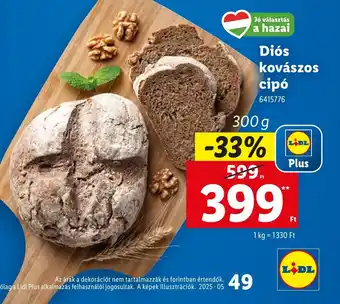 Lidl Dis kovászos cip ajánlat