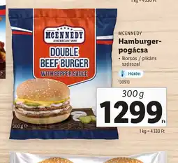 Lidl McEnnedy Hamburger-pogácsa ajánlat