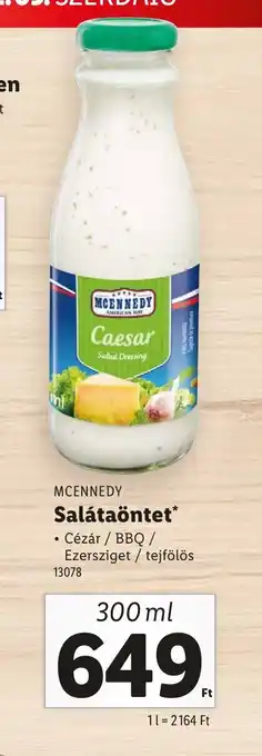 Lidl Mccennedy Salátatöntet ajánlat