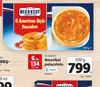 Lidl McEnnedy Amerikai Palacsinta ajánlat