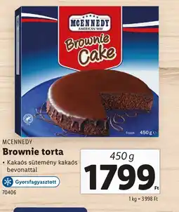 Lidl McEnnedy Brownie torta ajánlat