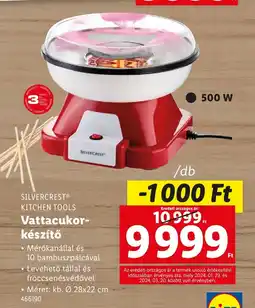 Lidl Silvercrest Kitchen Tools Vattacukor- készítő ajánlat