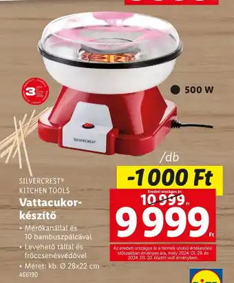 Lidl Silvercrest Kitchen Tools Vattacukor- készítő ajánlat