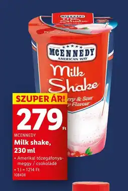 Lidl Mcennedy Milk Shake ajánlat