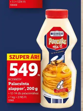 Lidl Mcennedy Palacsinta alappor ajánlat