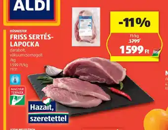 ALDI Húsmester Friss Sertés-lapocka ajánlat