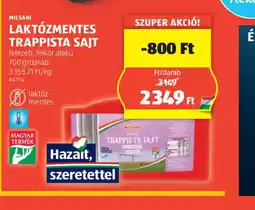 ALDI Milgán Laktzmentes Trappista Sajt ajánlat