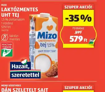 ALDI Mizo Laktzmentes UHT Tej ajánlat