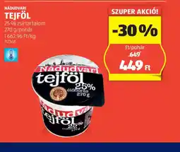 ALDI Nadudvari Tejföl ajánlat