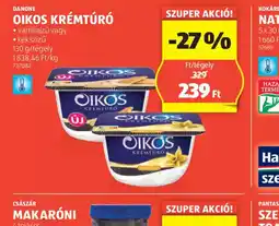 ALDI Oikos krémtúr ajánlat